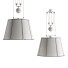 Lámpara colgante Soane Double Rise Vellum Drum Shade - MASTER 3D PT