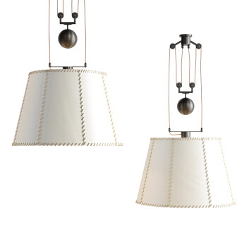 Підвісний світильник Soane Double Rise Vellum Drum Shade