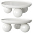 Журнальные столики Homary Modern Round White Block - 3drj