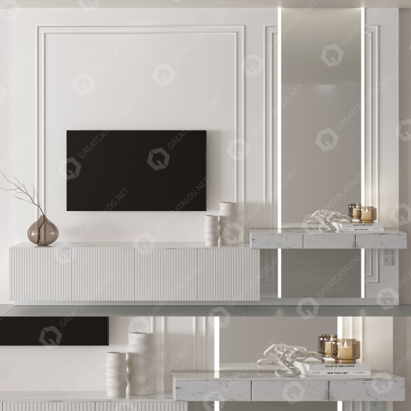 ТВ стінка Furniture Composition 08 3D модель