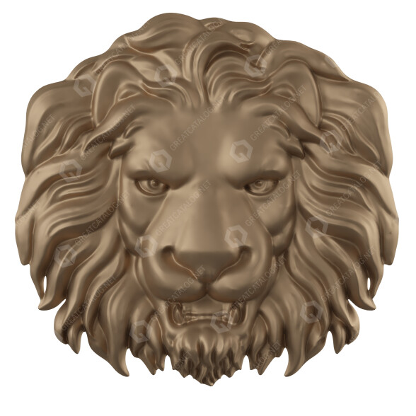 Dekoracja ścienna Lion Head model 3D