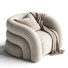 Sessel TOV Furniture Slipper Upholstered Swivel - JONYY