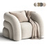 Sessel TOV Furniture Slipper Upholstered Swivel - JONYY