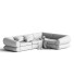 Sofa CB2 Chale 4-Piece Hatch Platinum - JONYY
