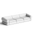 Canapé CB2 Chale 3-Piece Hatch Platinum - JONYY