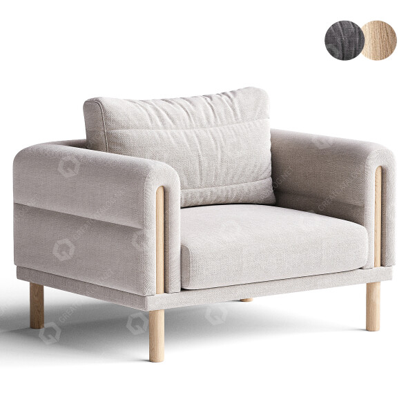 Armchair Bosc Abric 3D model
