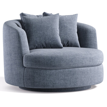 Armchair  West Elm Viv Grand Swivel 3D model