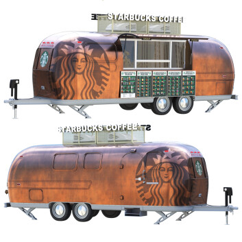 Трейлер Starbucks Coffee Dubai 3D модель