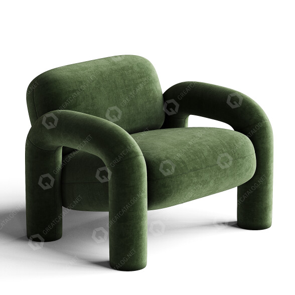 Кресло Omayra Maymo Bobo 3D модель