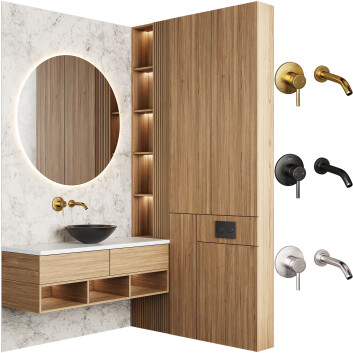 Bathroom Furniture 09-Vigo 3D model