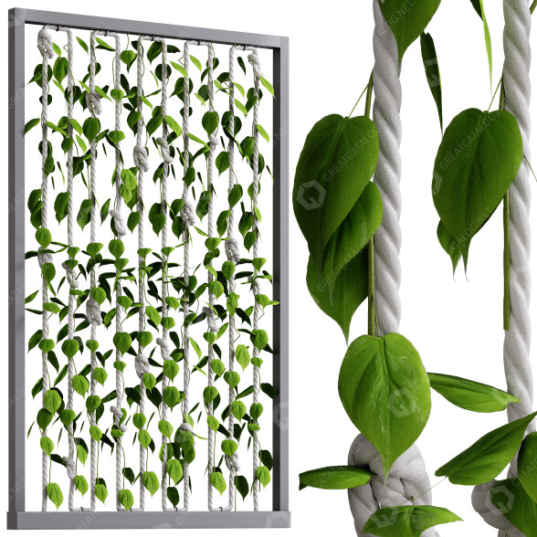 Hecke Dekor Set 2 3D-Modell