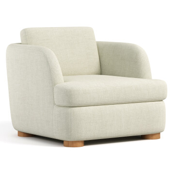 Armchair  West Elm Leroy 3D model