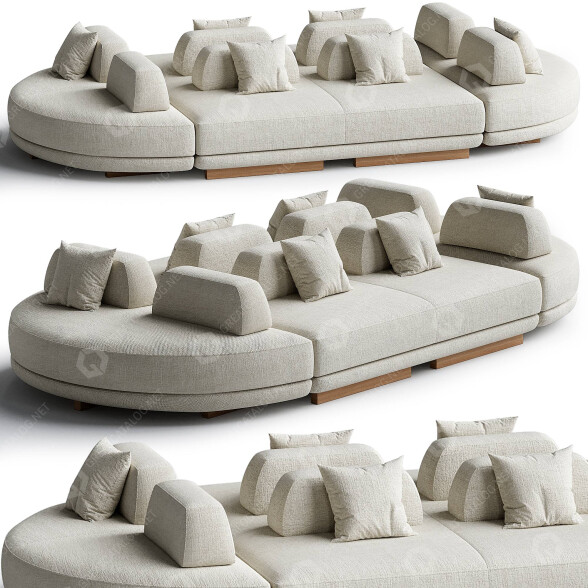 Sofa La Cividina Node Systeme 3D model