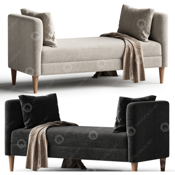 Tagesbett Apt2B Magnolie 3D-Modell