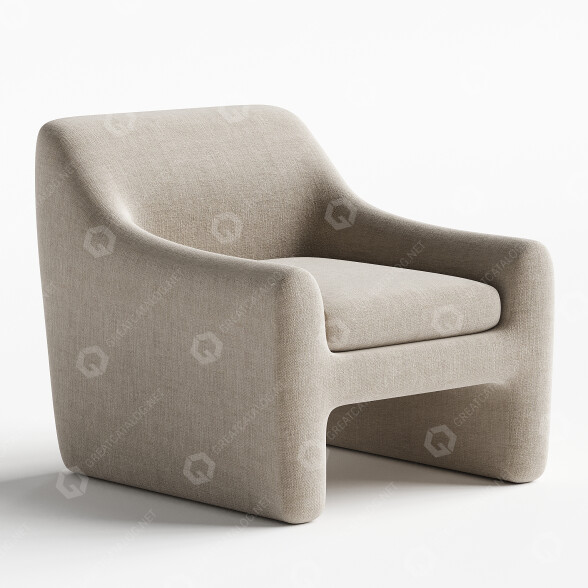 Sessel Interior Secrets Rubin Fabric 3D-Modell