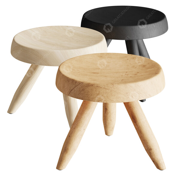 Taburete Cassina Berger Modelo 3D