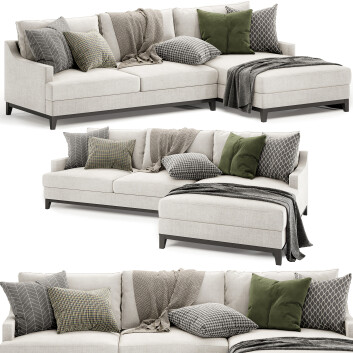 Canapé  Interior Secrets Alana 3 Seater Right Chaise Modèle 3D