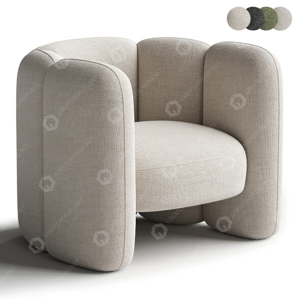 Stuhl Eny Lee Parker Mila 3D-Modell
