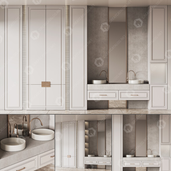 Ванна кімната Furniture Set 19 3D модель