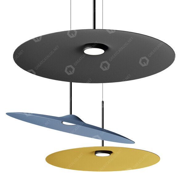 Lampa wisząca Fabbian S.R.L. Acustica model 3D