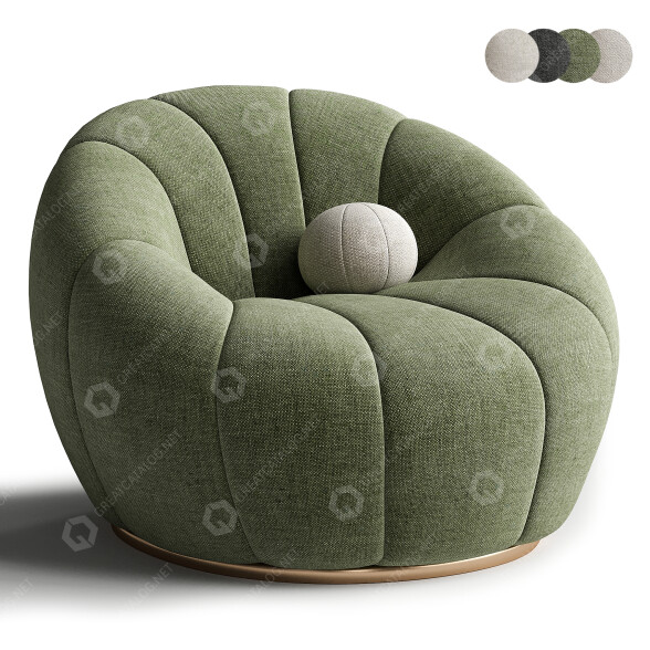 Sessel Soho Home Garret 3D-Modell