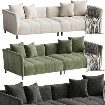 Sofa  Litfad Modern Wood Frame Model 3D