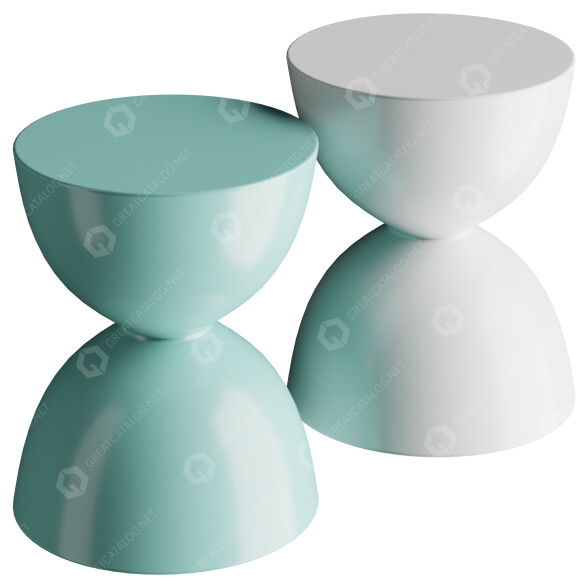 Hocker Riva 1920 Clessidra 3D-Modell