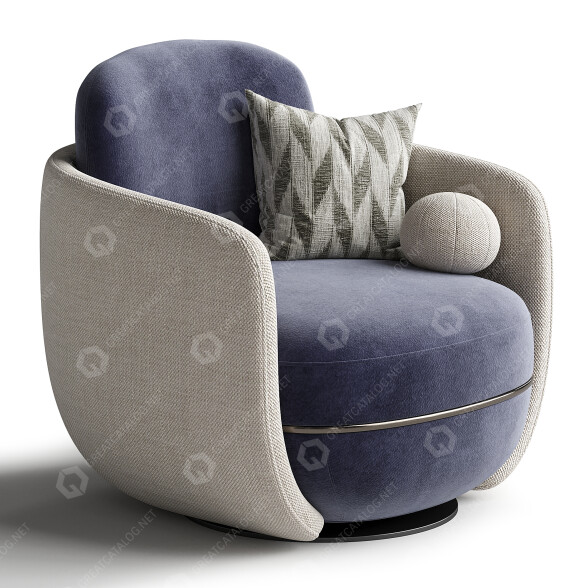 Sessel Wittmann Miles Lounge 3D-Modell