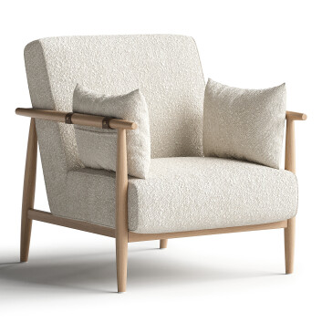 Fotel  Sirolo Oak Model 3D