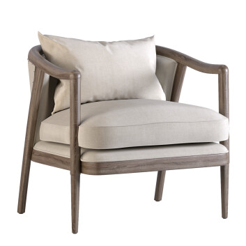 Fauteuil  Oak Wood Accent by Kosas Home Modèle 3D