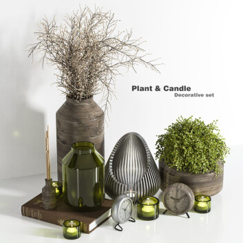 Декор Pant Candle Set
