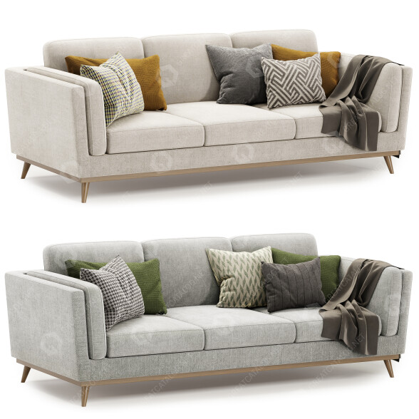 Sofá Kassia Linen by Kort & Co. Modelo 3D