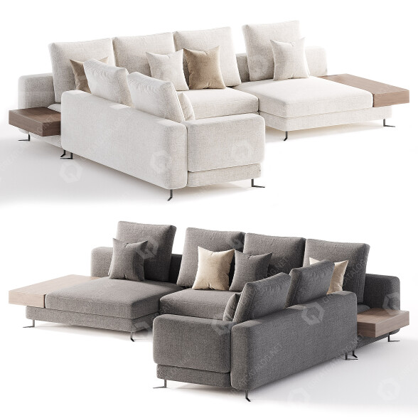 Sofa Minotti White 3D model