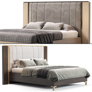 Denelli Italia Essence with Upholstered Headboard by Alfy 3D модель