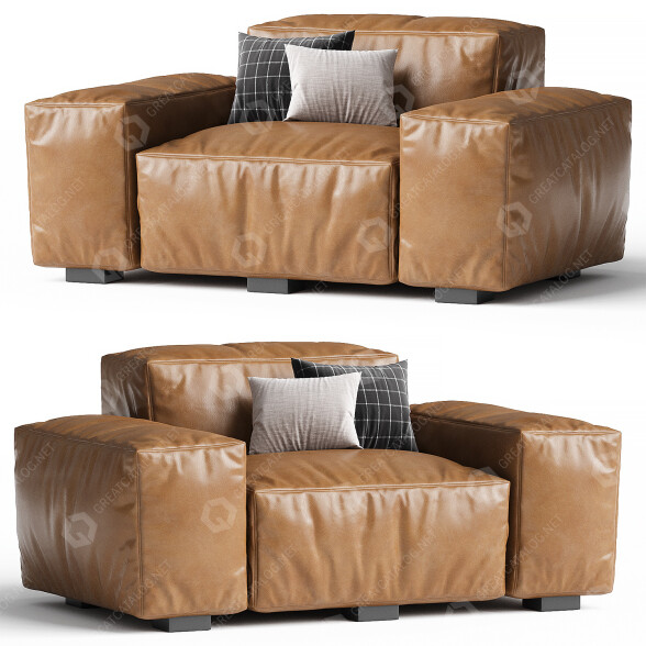 Armchair GIOPAGANI Rencontre Moi 3D model