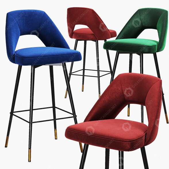 Barhocker Eichholtz Avorio 3D-Modell