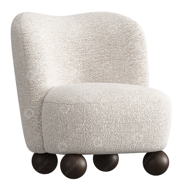 Fotel Vorsen Alice Lounge model 3D