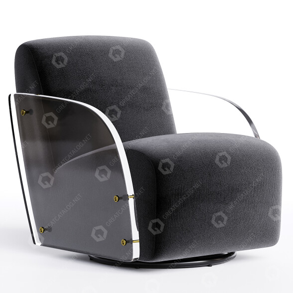 Armchair Bernhardt Perla 3D model