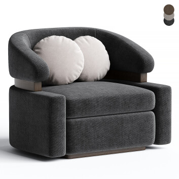 Marmol Radziner Furniture Vienna Way Club Model 3D