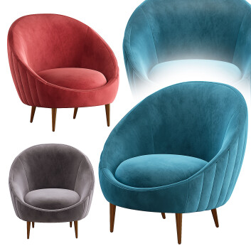 Armchair  Diandre Barrel 3D model