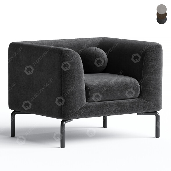 Крісло Vaghi Alias As Soft Seating 3D модель