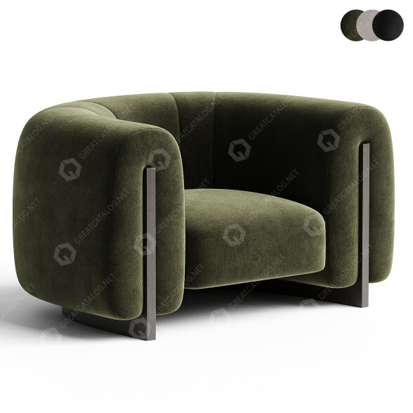 Sessel Studiotwentyseven Minuit 3D-Modell