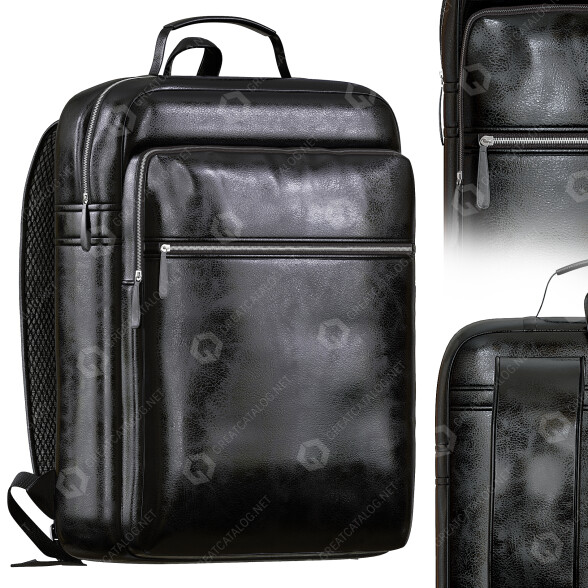 Рюкзак Men Leather Waterproof 3D модель