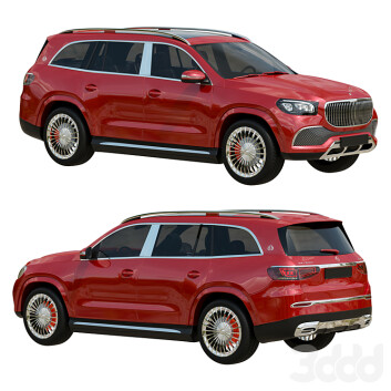 Автомобіль Mercedes-Benz Maybach GLS 600 3D модель