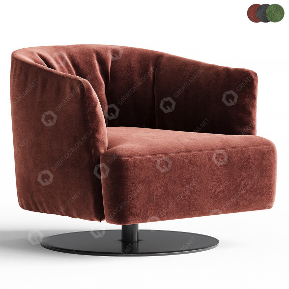 Крісло Nicoline Diga Swivel 3D модель