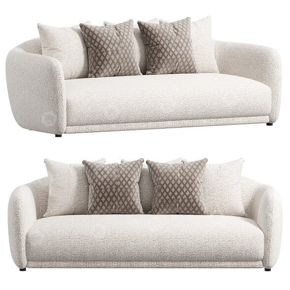 Sofa West Elm Addie model 3D