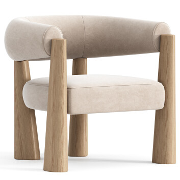 Armchair Studiotwentyseven Achille by Maxime Boutillier