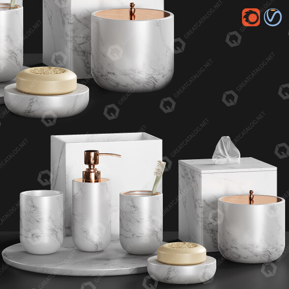 Accesorios Set 001 Modelo 3D