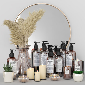Декор LA Bruket Set for Bathroom 04 3D модель