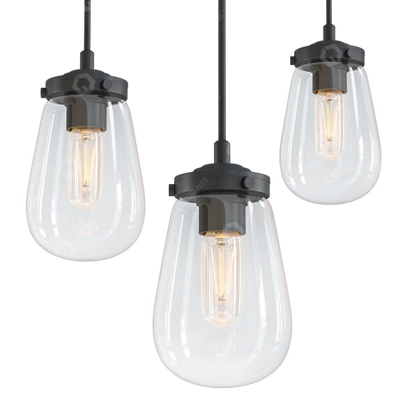 Підвісний світильник Globe 1 Light Clear Glass 3D модель
